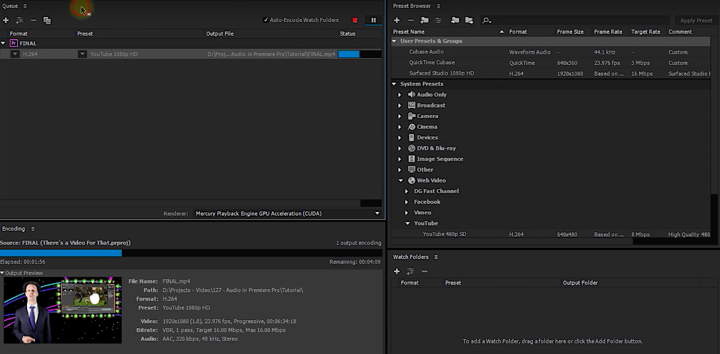 Как сжать видео в adobe media encoder